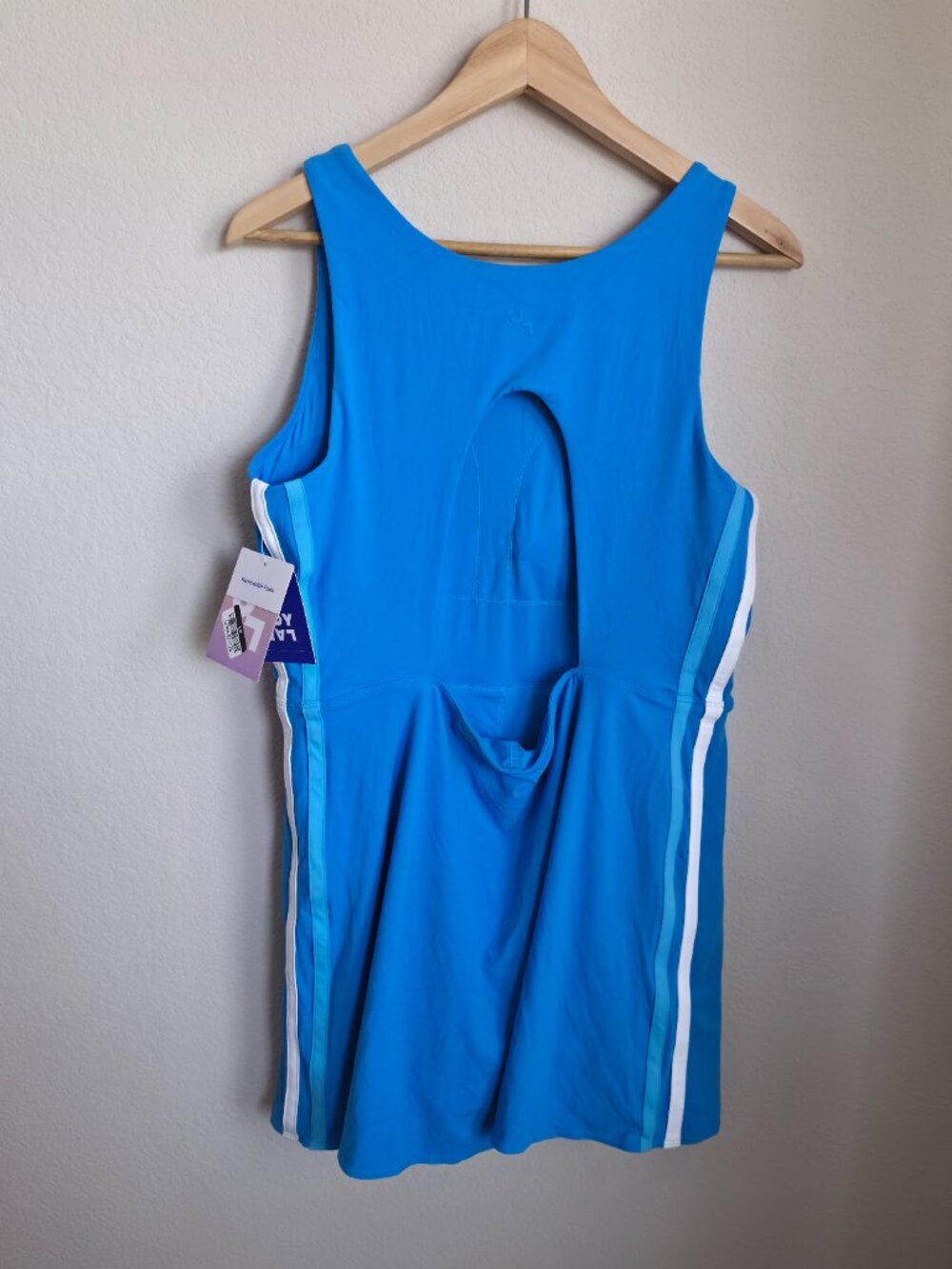 JoyLab Sporty Contrast Active Dress with Built In Shorts Bright Blue NWT XL - Picture 4 of 8